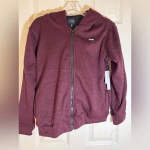 Jachs Burgundy Zip-Up Jacket
